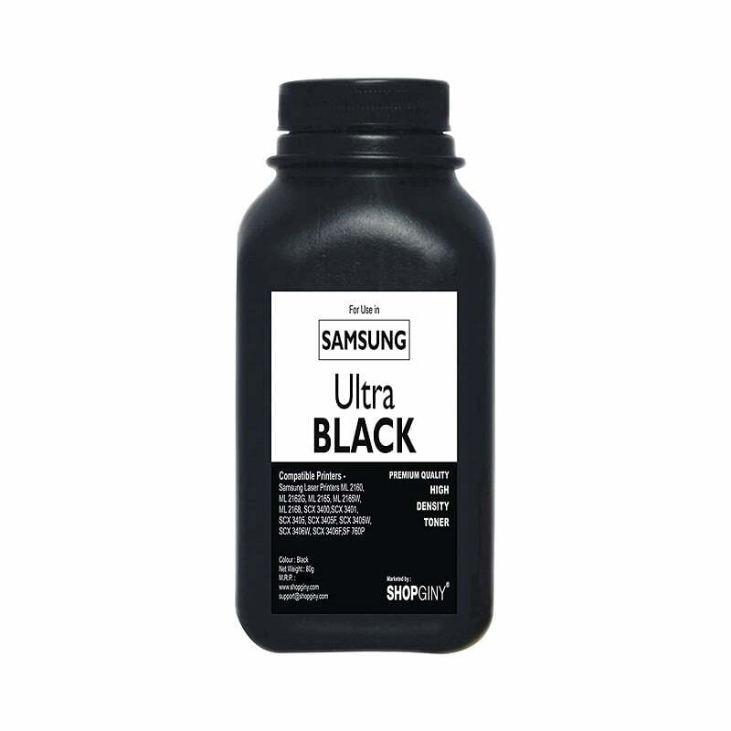 SHOPGINY Toner Refill Powder Ultra Black for Samsung Laser Printers ML2160, ML2161, ML2162G, ML2165, ML2166W, ML2168, SCX3400, CX3401, SCX3405, SCX3406W (Pack of 1 Pcs)